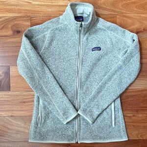 Patagonia Better Sweater Light Gray Zip-Up Fleece Jacket
